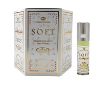 Al Rehab Concentrated 6 x 6ml Alcohol Free Perfume Roll On Attar Oil - Soft