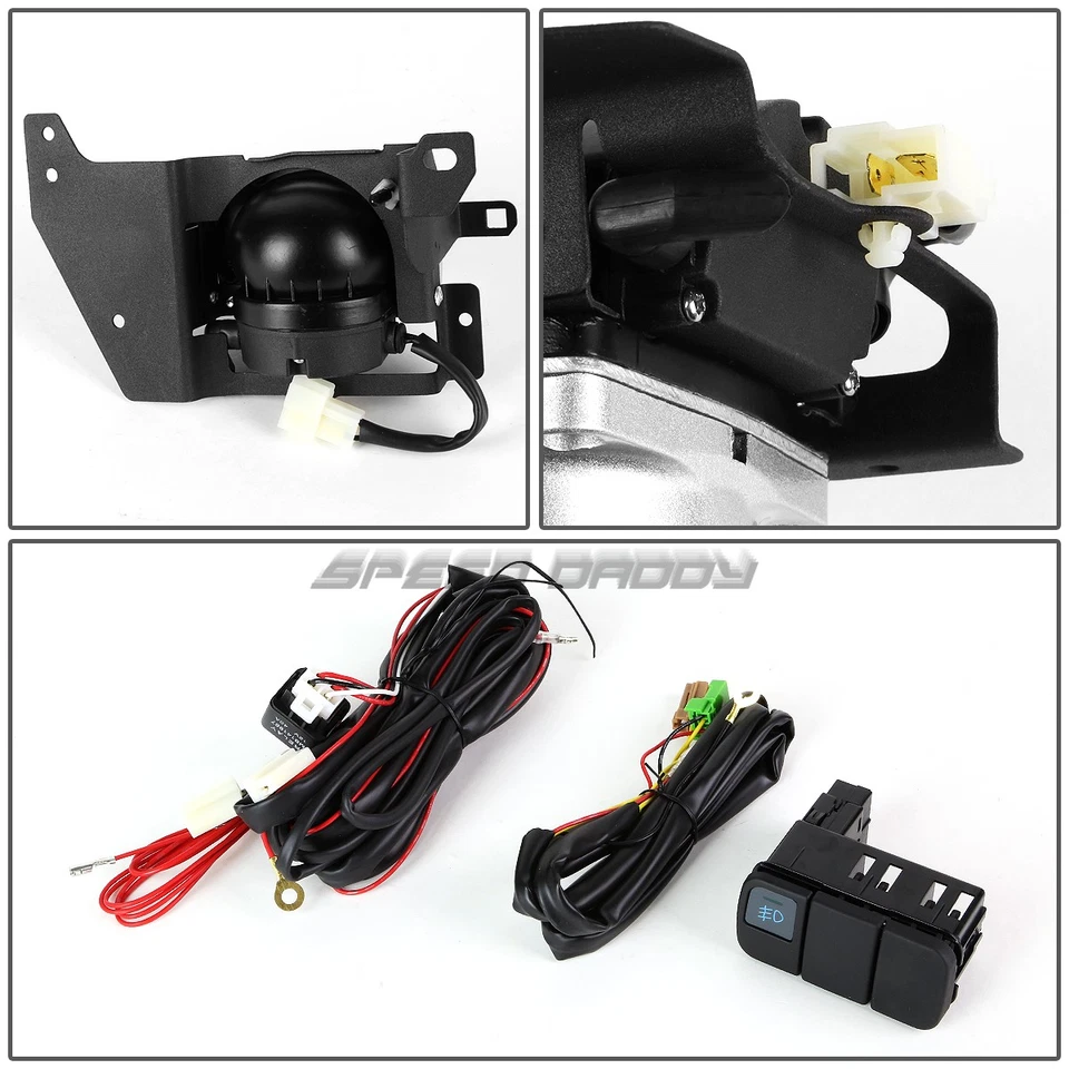 PARA 92-95 HONDA CIVIC 2 PUERTAS/3 PUERTAS ÁMBAR LENTE PARACHOQUES FAROS ANTINIEBLA CON INTERRUPTOR DE BISEL Foto 4 de 4