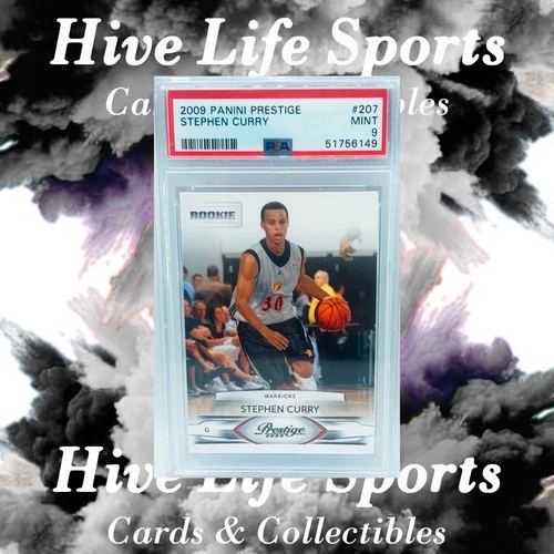 Stephen Curry 2009-10 Panini Prestige Rookie RC #230 Warriors PSA 9