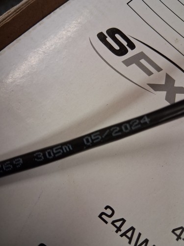 NEW 305m Box Of BLACK SFX Premium CAT5e Network / Data Cable (SFX/C5-UTP-PE-BCK) - Afbeelding 6 van 7