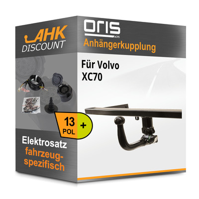 Für Volvo XC70 2007-2011 ORIS Anhängerkupplung abnehmbar + 13polig E-Satz AHK