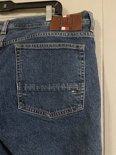 NWOT Tommy Hilfiger Mercer Jeans Men’s Dark Wash Straight Leg Jeans Size 38/34 - Picture 9 of 20