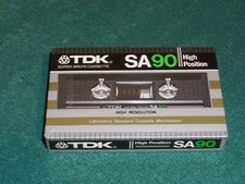 TDK SA-90 Cassette Tape, single pack sealed, ...