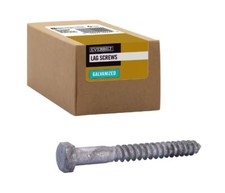 Everbilt 1/2 in. x 5 in. Hex Galvanized Lag Screw 25-Pack 