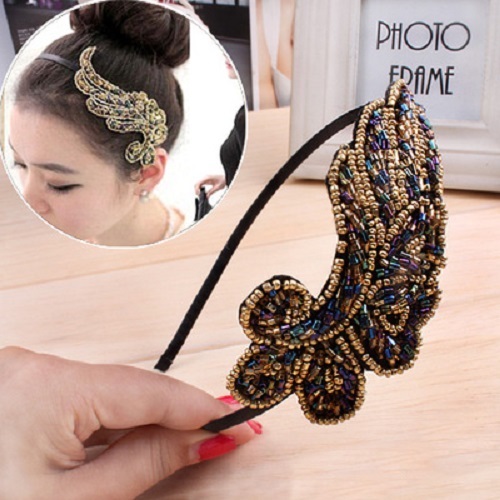 Angel's Wing Beaded Hairband eBay