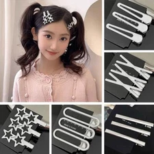 -3x Duck Bill Hair Clips Metal Styling Alligator Clips Hair Salon