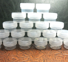 20 JARS 1TSP Clear Screw Lid Containers Cool DYI Lipstick Balm 3301 DecoJars USA