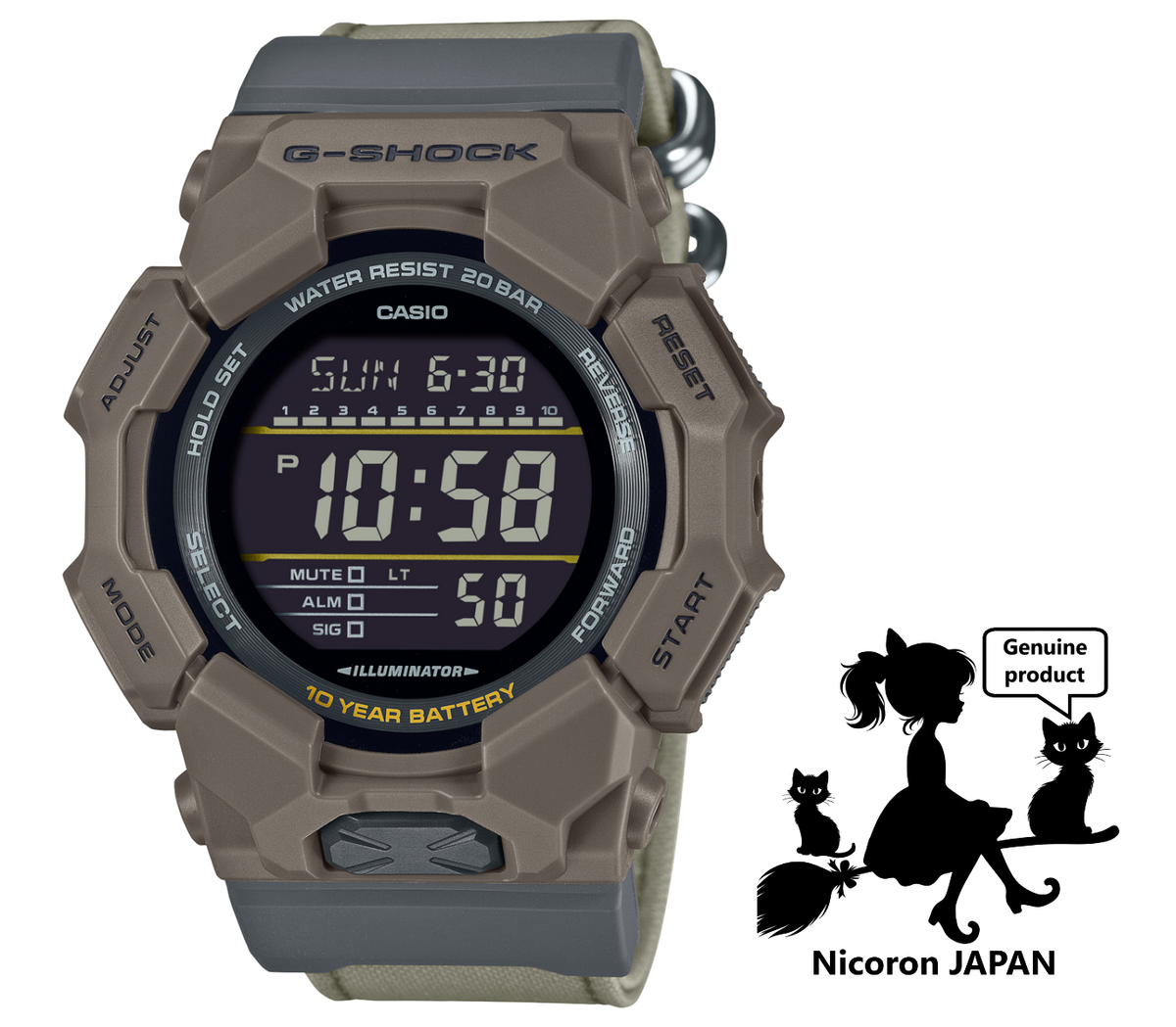 CASIO G-SHOCK Men's Watch GD-010CE-5JF DIGITAL DIGITAL Fabric
