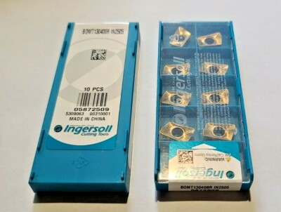 BOMT 130408R IN2505 INGERSOLL *** 10 INSERTS *** GENUINE *** 