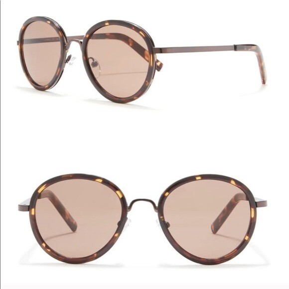 JOE’S JEANS Dark Tortoise Round Sunglasses NWT JOE main image 3