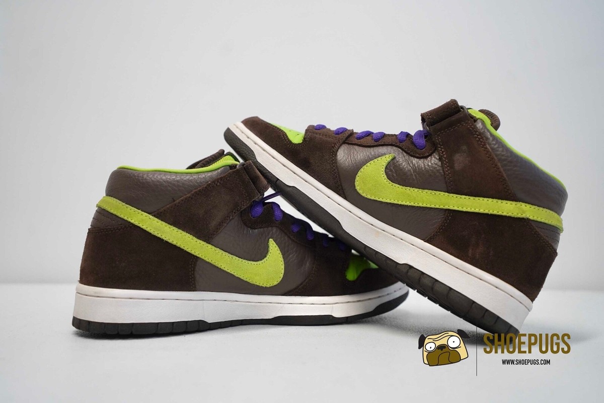 2007 Nike SB Dunk Mid Donatello sz 9 w/ Box used ninja