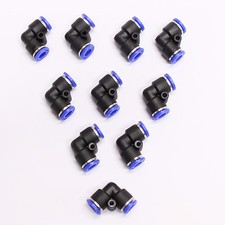 10pc Push In to Connect One Touch Fittings Elbow Union 3/8" MettleAir MTV3/8