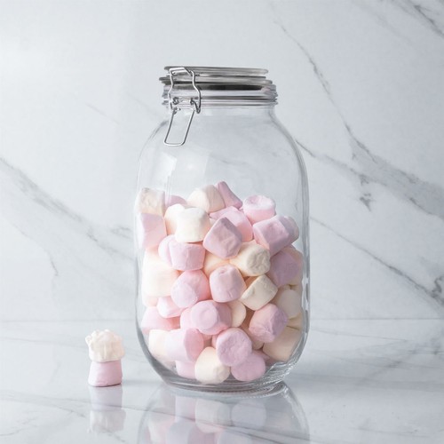 Glass Storage Jar with Airtight Clip Lid 3L Black Seal - Picture 5 of 6