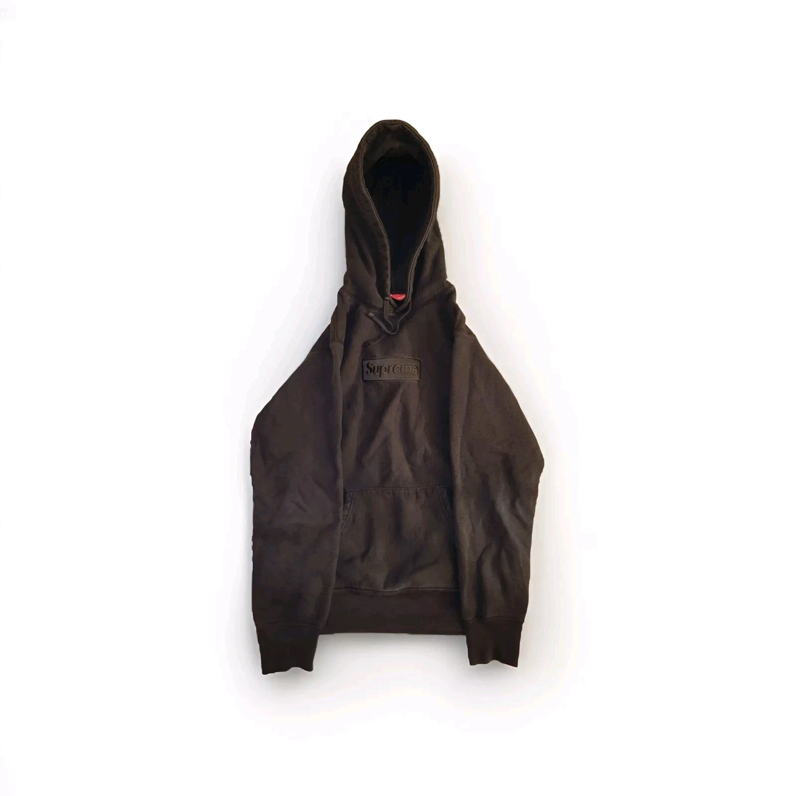 Sweat à capuche Supreme Tonal Box Logo FW14 Noir Taille Medium   Fabriqué au Canada