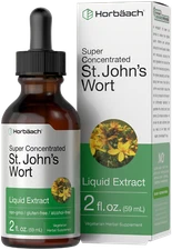 St Johns Wort Liquid Extract | 2 fl oz | Alcohol Free | Vegetarian | by Horbaach