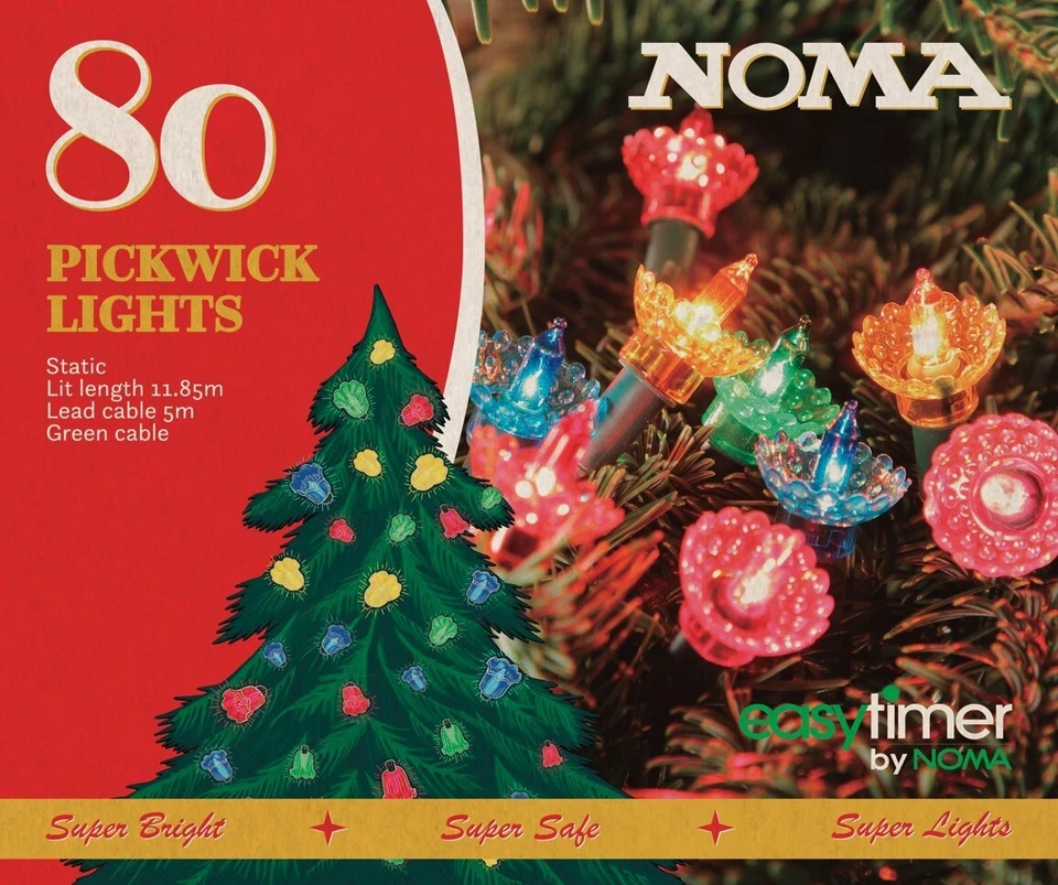 Classic Retro Style Christmas Fairy LED Lights by Noma - Image 3 of 4