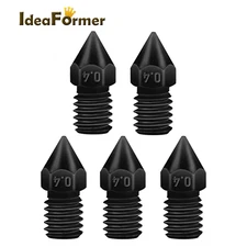 IdeaFormer 5Pcs 0.4/0.6/0.8mm IR3 V2 Hardened Steel Extruder Hotend Nozzle Kit