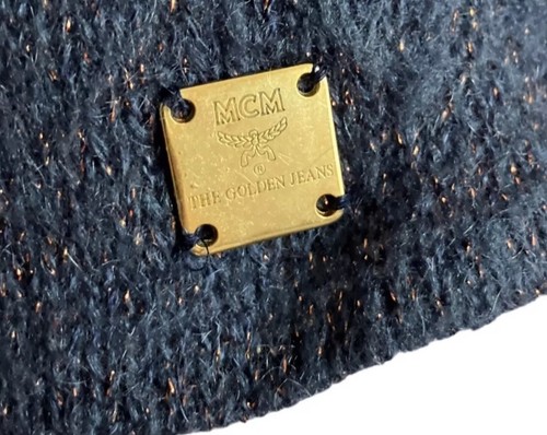 Cardigan MCM Michael Cromer Monaco misto mohair metallizzato designer di lusso US S - Foto 13 di 16