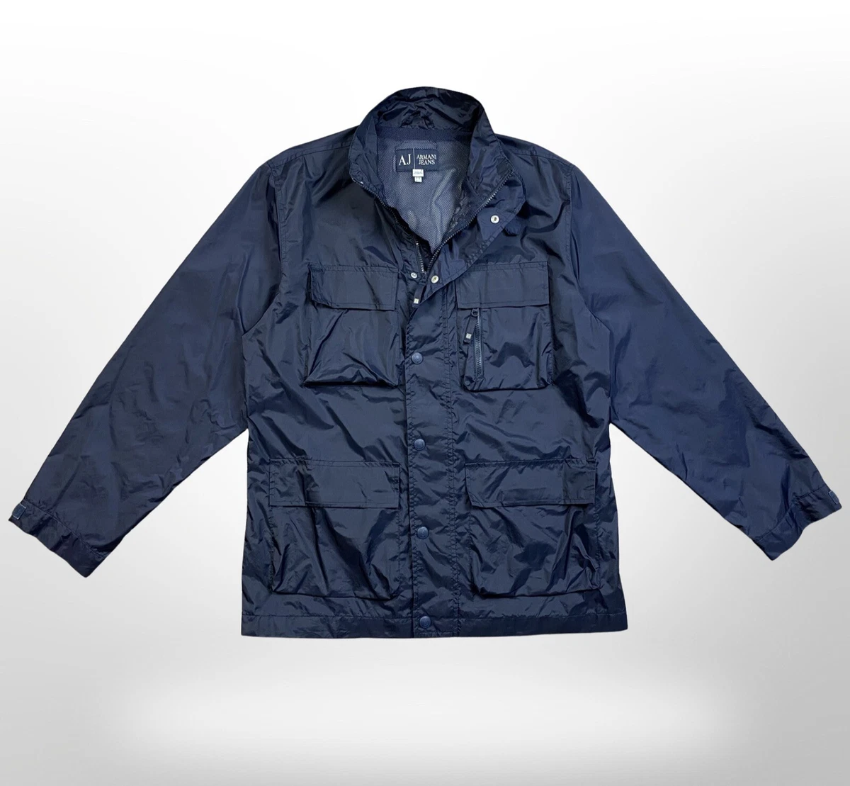 Armani Jeans Vintage Nylon Navy Jacket Men's Size USA 34