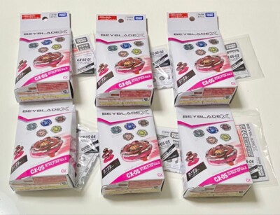 Beyblade X CX-05 Booster Vol.6 Complete Set of 6 No Box Unused
