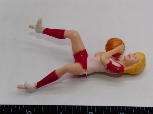 Vintage 1979 Wilton Figure Basketball Sport Cake Tops Topper Girl Boy Blonde Toy - Picture 5 of 7
