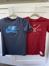 Set/2 Boy  s Nike Baseball S/S T-Shirts Size M