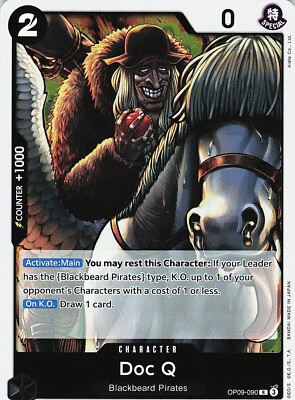 One Piece Emperors in the New World Doc Q Foil Card OP09-090