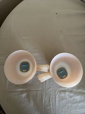 Fire King peach luster Ramekins With Handles Set Of 4