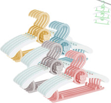 Baby Nursery Closet Hangers, Ultra-Thin Non-Slip Laundry Infant Pant Hangers ...