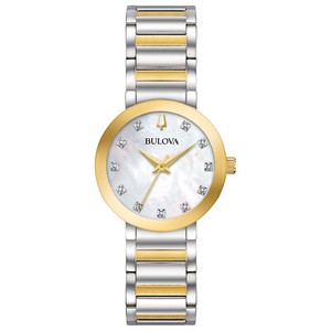Bulova Futuro Women's Quartz Diamond Accent Two-Tone 30mm Watch 98P180 - Click1Get2 Coupon&set=par&set=par1&set=par1