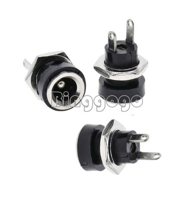 5PCS DC-022B DC Power Supply Jack Socket Female Panel Mount Connector 5.5X2.1MM