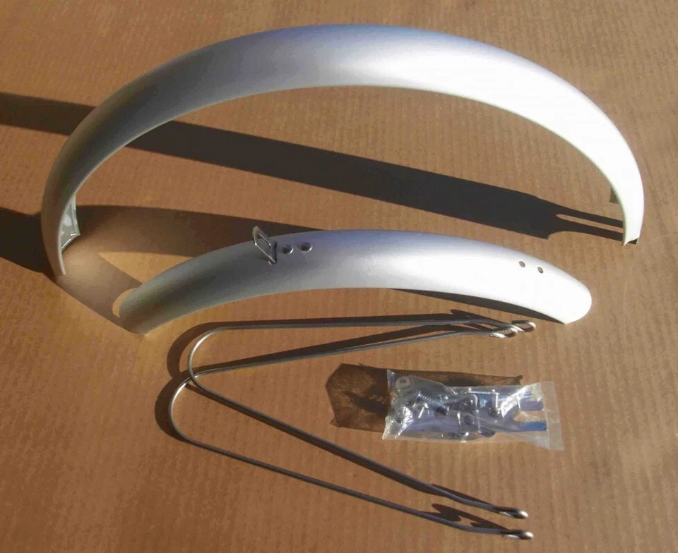 Garde Boue Aluminium roue 20" AV & AR 50mm complet  velo pliant et autres - Photo 2/4