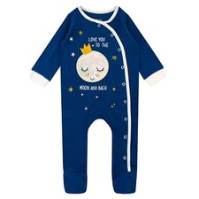 Babygrow Baby Sleepsuit Baby Boy Baby Grow 0-18 Months Blue Happy Moon Gift