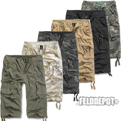 Brandit Urban Legend 3/4 Trousers Bermuda Pants Cargo Shorts Vintage