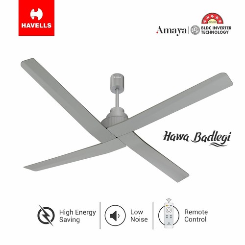 Havells 1400mm (55") BLDC Motor Ceiling Fan with Remote 220V (Silver Ash) - Picture 2 of 6