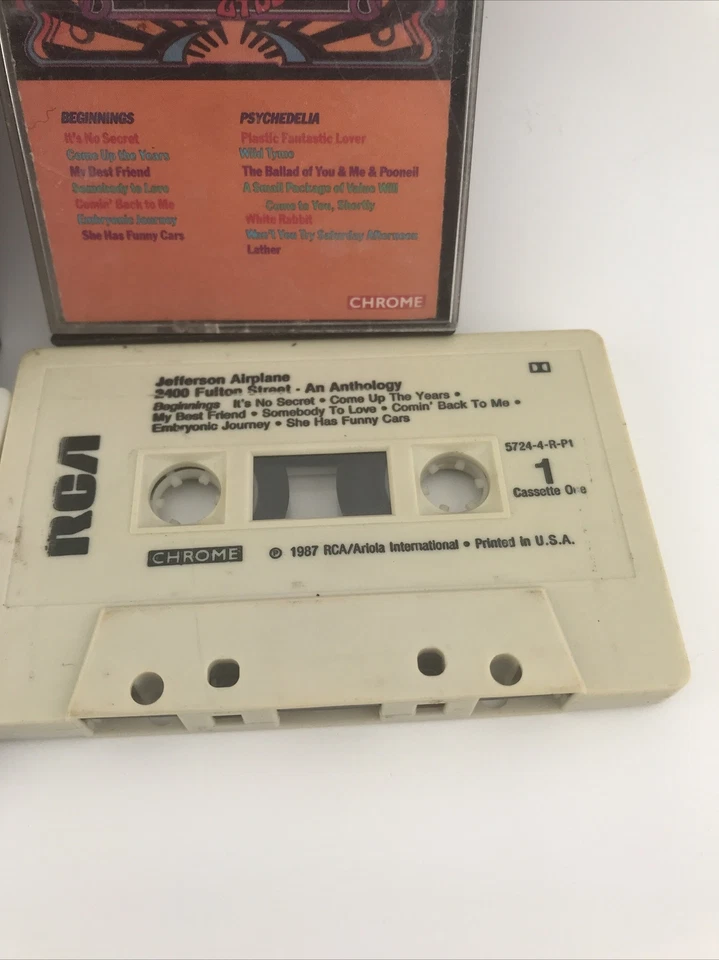 Jefferson Airplane - 2400 Fulton Street Anthology - Vintage Cassette Lot 2 Foto 4 de 4