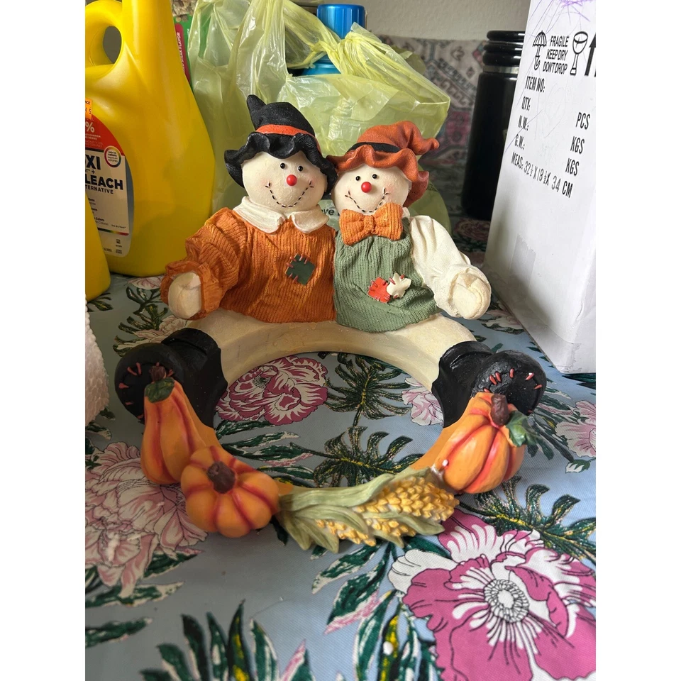 Cuenco de caramelos vintage The Homemaker's Idea otoño espantapájaros Foto 2 de 4