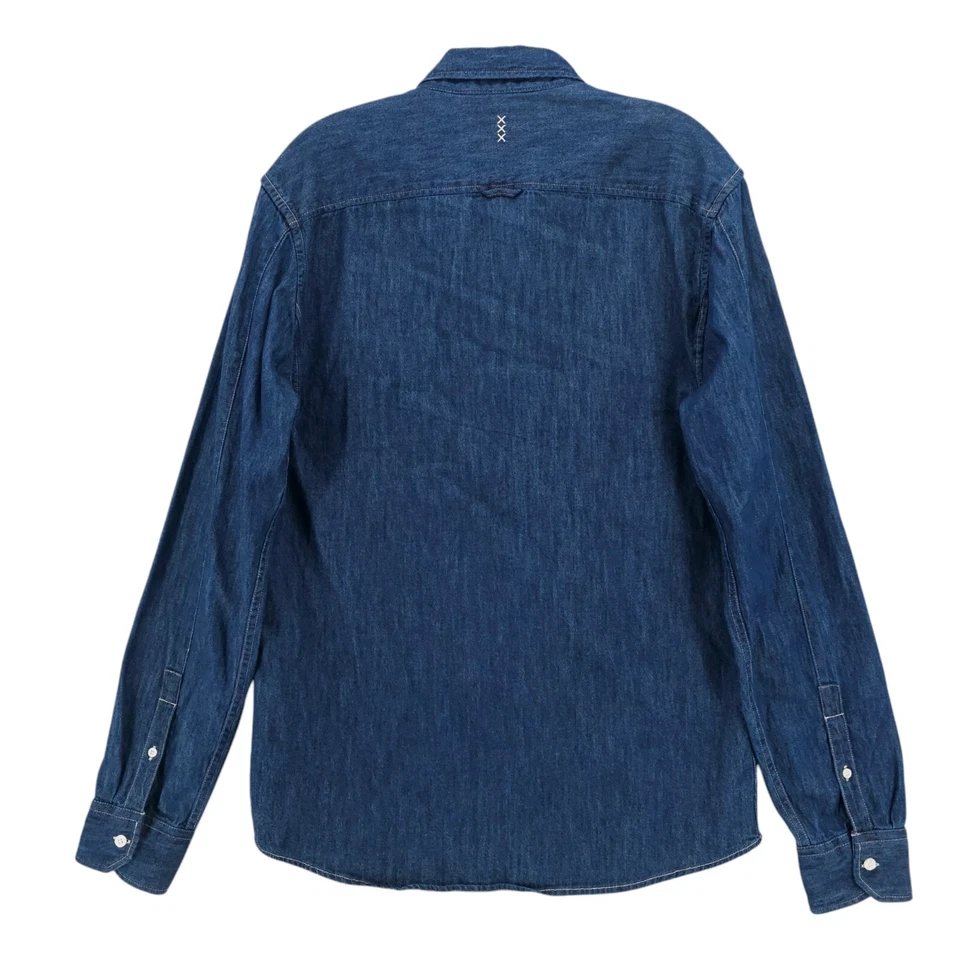 Camisa vaquera azul SCOTCH & SODA manga larga 100 % algodón estimado MEDIANO calce ajustado Foto 4 de 4