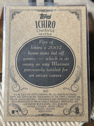2003 TOPPS 206 Ichiro Suzuki #360 Jamiesjocks�️�️�️�️ - Bild 2 von 2