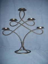 Black Votive Candle Candelabra