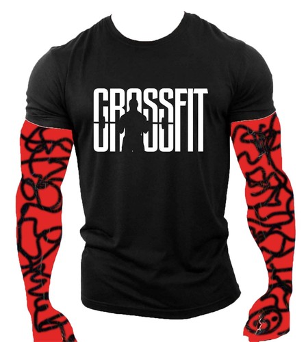 T-shirt Crossfit uomo Maglietta allenamento fitness Gym Palestra WORKOUT  sport | eBay