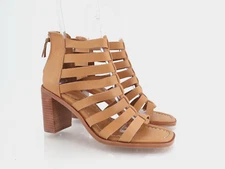Sofft Stratford Sandals Brown Leather Block Heel Gladiator Strappy Size 9 M