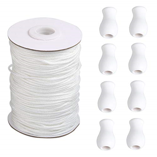 Blinds Cord String Window Wood Tassels/knobs Kisslife 1.8 Mm White