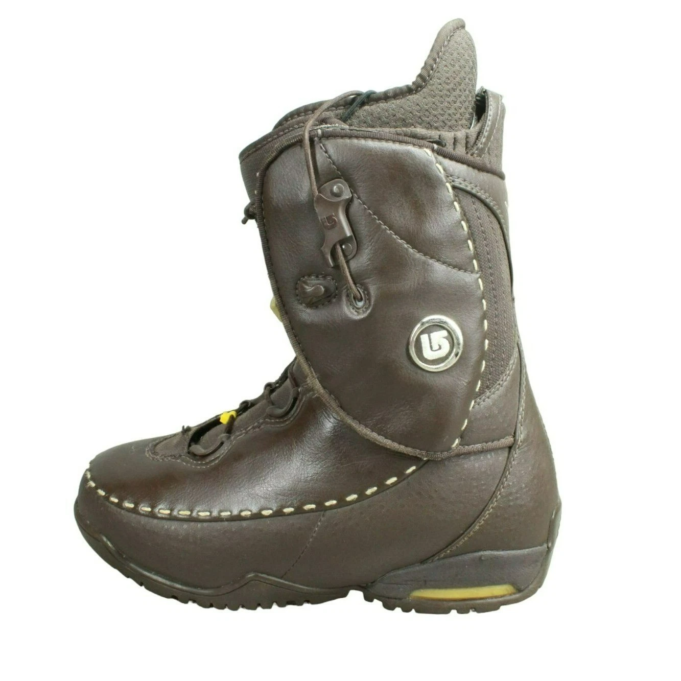 Bottes de snowboard mi mollet à lacets en cuir marron Burton Supreme pour femme pointure 6,5