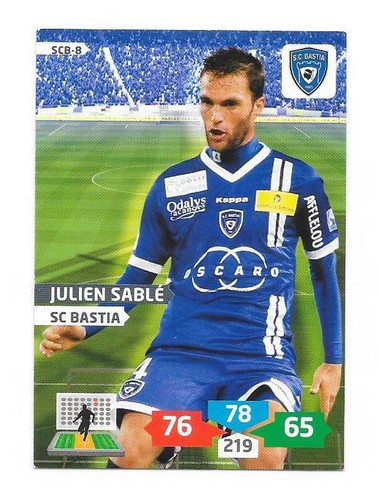 Autocollant Panini Bastia Football 1977, N°24, Très Bon état
