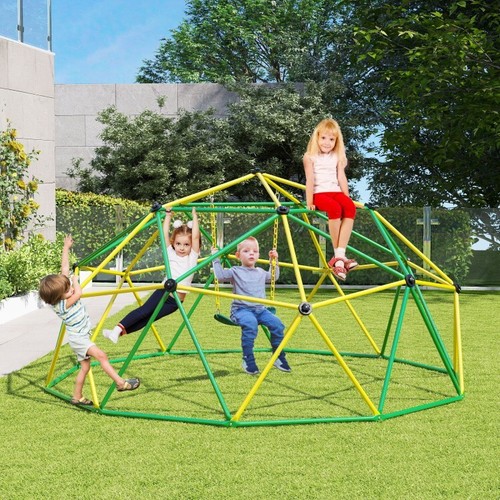 800 lbs Kids Dome Climber W/ Swing Seat 10Ft Geometric Child Climbing Dome 3-10Y - Picture 13 of 15