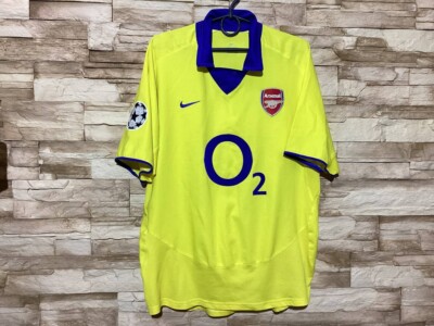 ARSENAL LONDON 2003 2004 Away Football Shirt Soccer Jersey Nike Sz