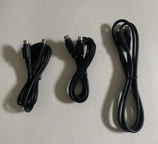 Lot of 3 Three S-Video cables male/male-various lengths- s video, svideo 4 pin