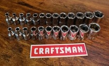 Craftsman 14 Drive 24 Piece 6 Pt Sae Metric Socket Set