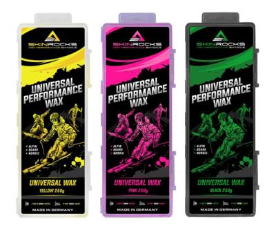 SkinRocks Universal Skiwachs Snowboard Bügelwachs All IN ONE Wax 750g Farben Mix